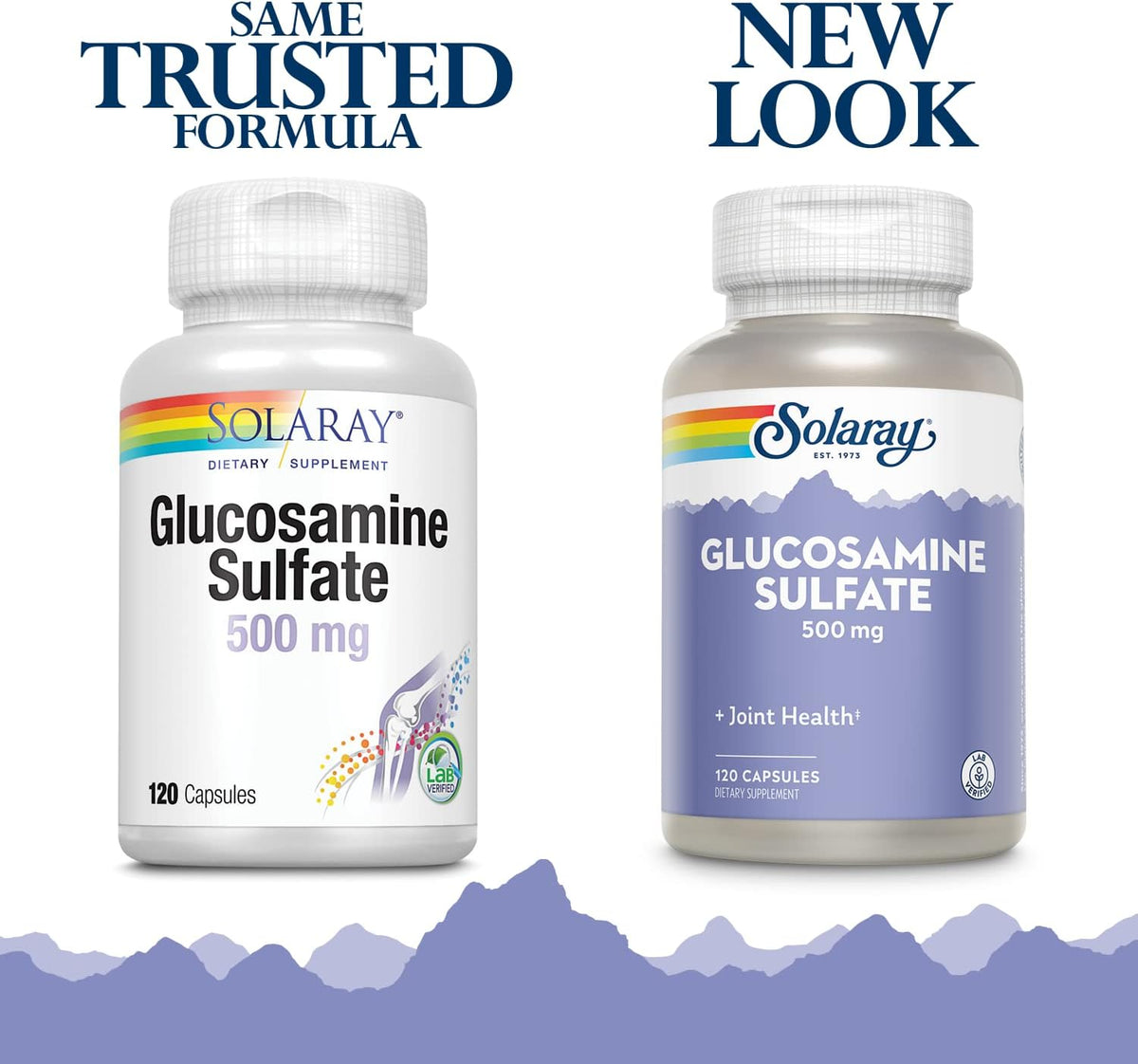 SOLARAY Glucosamine Sulfate 500 mg | Healthy Joint Flexibility &amp; Resiliency Support (60 Serv, 120 CT)