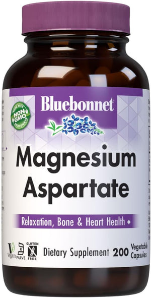 Bluebonnet Nutrition Magnesium 400 mg, 200 Vegetable Capsules