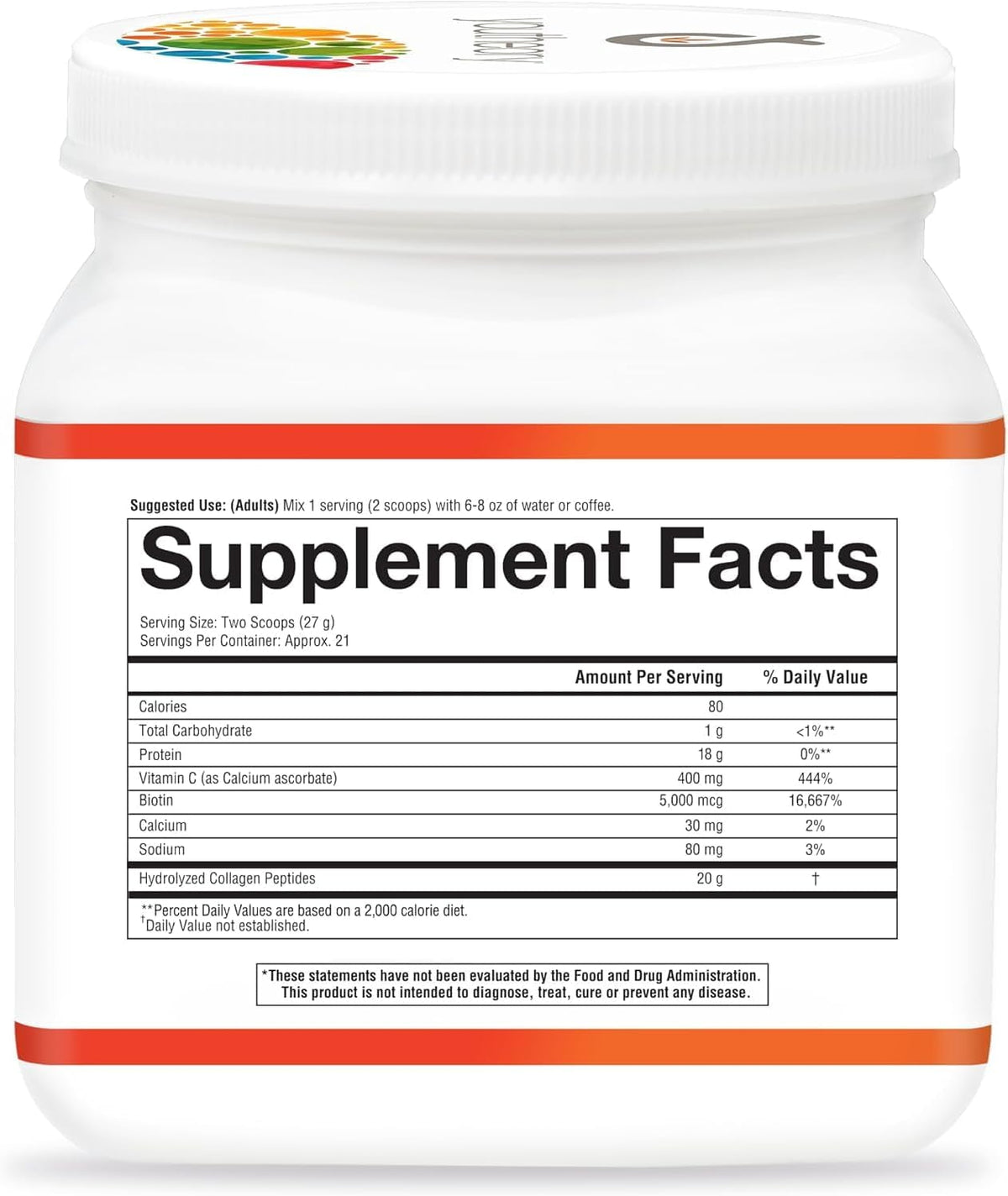 Youtheory Collagen Powder - Premium Collagen Supplement with Vitamin C &amp; Biotin - For Healthy Hair, Skin, Nails &amp; Joints - Hydrolyzed &amp; Highly Absorbable - Dairy, Soy &amp; Gluten Free - Chocolate - 20 oz