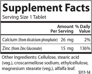 Carlson - Zinc, 15 mg, Zinc Supplement, Zinc Gluconate, Immune Support & Skin Health, Zinc Tablets, Antioxidant, Zinc Capsules, 100 Tablets