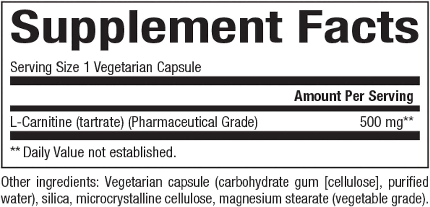 Natural Factors, L-Carnitine 500 mg, Energy Support, 60 Capsules (60 S - Discount Nutrition Store Natural Factors, L-Carnitine 500 mg, Energy Support, 60 Capsules (60 S - Discount Nutrition Store