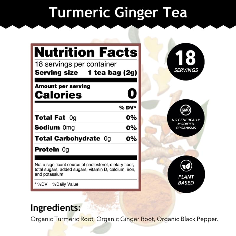 Turmeric Ginger Tea 18 Bags
