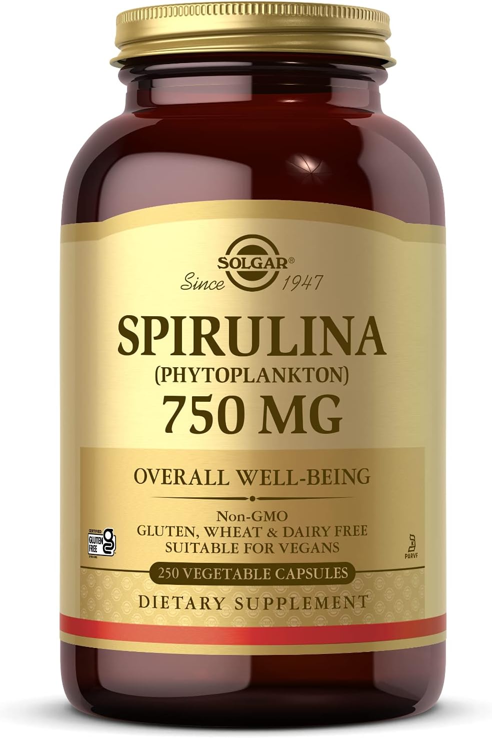 Spirulina 750 mg Vegetable Capsules
