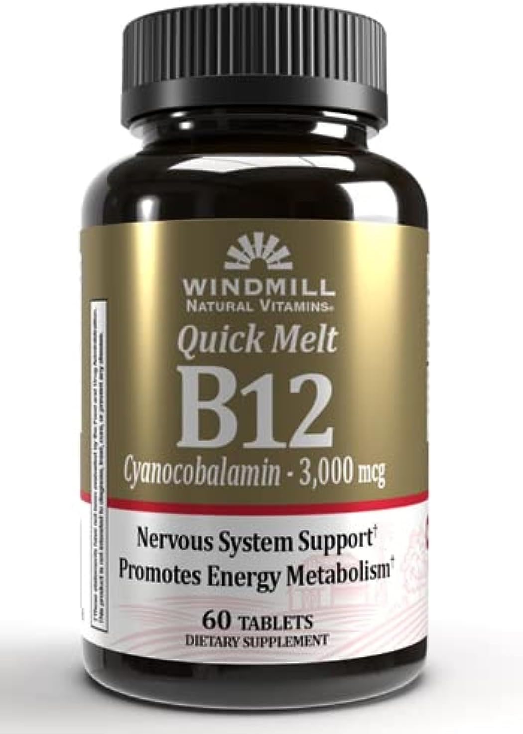 Windmill B-12 3000 mcg Quick Melt Tablets 60 Each