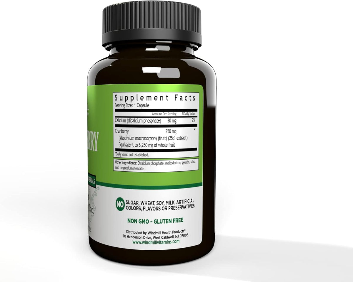 Windmill Cranberry 250 Mg Caps 60&#39;S Windmill