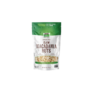 NOW Foods, Raw Macadamia Nuts, Unsalted, Good Source of Fiber, Non-GMO Project Verified, 8-Ounce