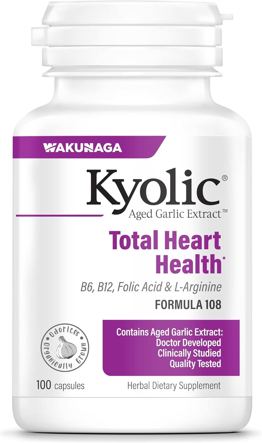 Kyolic Aged Garlic Extract™ Total Heart Health Formula 108, 100 Capsules