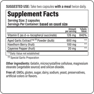 Kyolic Aged Garlic Extract Formula 106, Circulation Health, 100 Capsules
