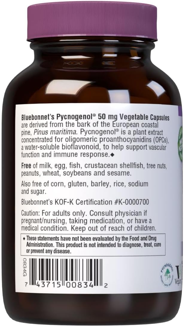 BLUEBONNET NUTRITION PYCNOGENOL 50 mg