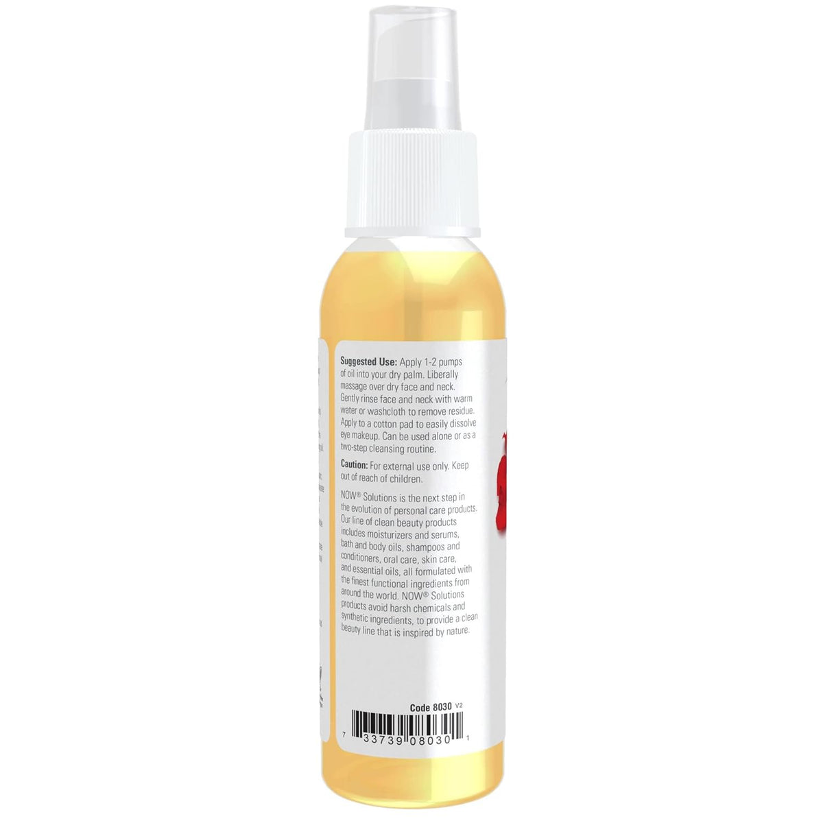 NOW Solutions, Soothing Rose Facial Cleansing Oil With Jojoba Oil, Vitamin E and Rose Absolute, 4 Fluid Ounce