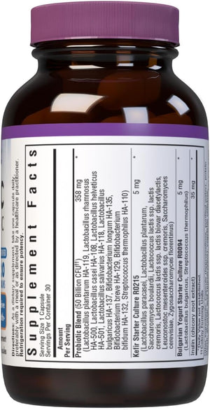 Bluebonnet Nutrition Advanced Choice Single Daily Probiotic 50 Billion (Cold Packaged), 30 Count