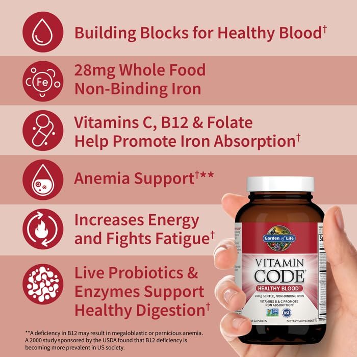 Vitamin Code Healthy Blood 60ct Capsules