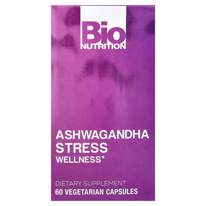 Bio Nutrition Stress Wellness with Ashwagandha, 60 Vegetarian Capsules