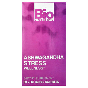 Bio Nutrition Stress Wellness with Ashwagandha, 60 Vegetarian Capsules