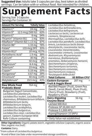 Garden of Life Raw Probiotics for Women - 85 Billion CFU Probiotic for Vaginal Probiotics with Vitamins, Minerals, Enzymes - 90 Capsules, Womens Probiotic Supplement for Digestive and Immune Health