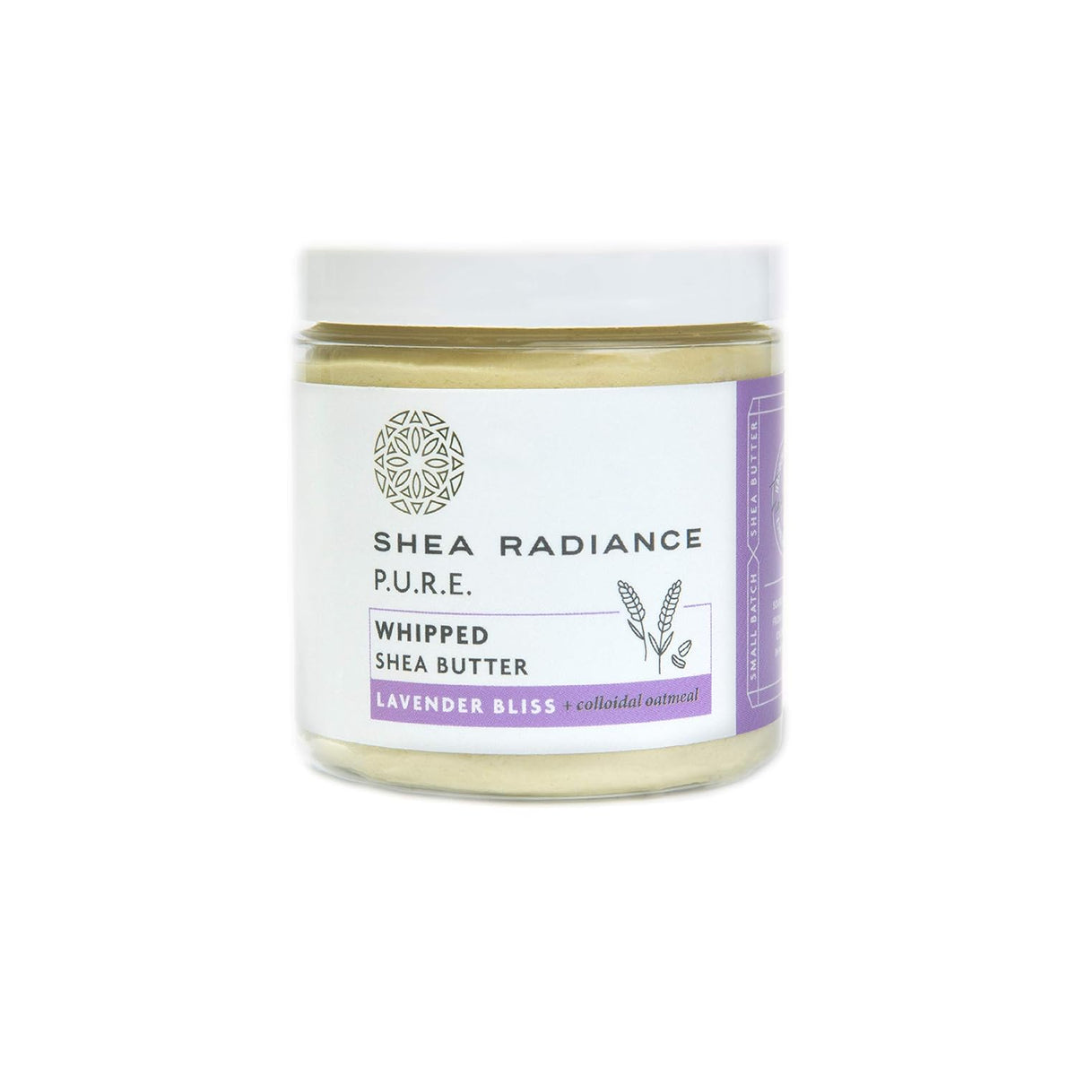 Shea Radiance Whipped Shea Butter w/Colloidal Oatmeal - Blended w/Skin-Soothing Oatmeal &amp; Moisturizing Rice Bran Oil | Lavender Bliss (5oz)