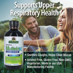 Nature's Answer Mullein-X Multi System Cough Syrup 4 Ounce | Soothes Coughs & Clears Mucus | Respiratory Support | Non GMO Gluten Free
