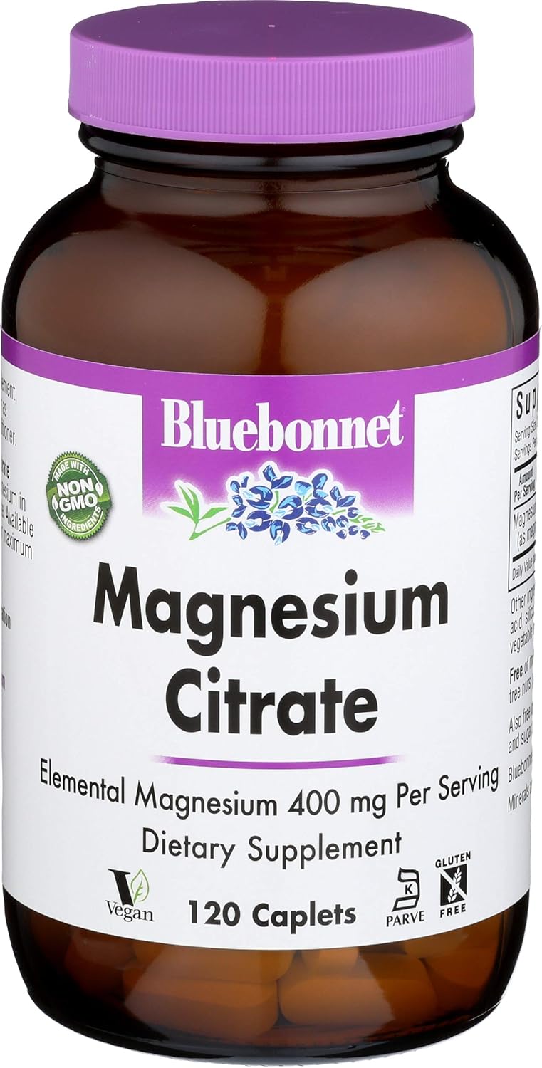 Bluebonnet Nutrition, Magnesium Citrate, 120 Capsules