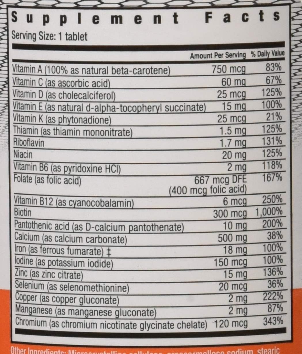 Daily Vitamin TB MAX WMILL Size: 100