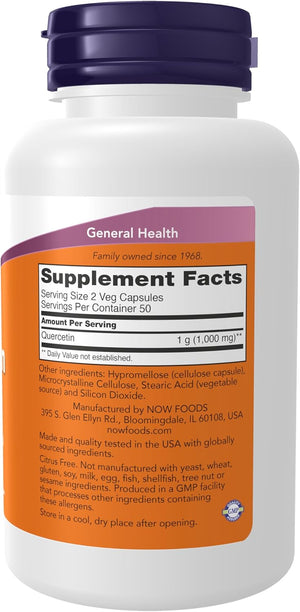NOW Quercetin 500mg 100cap
