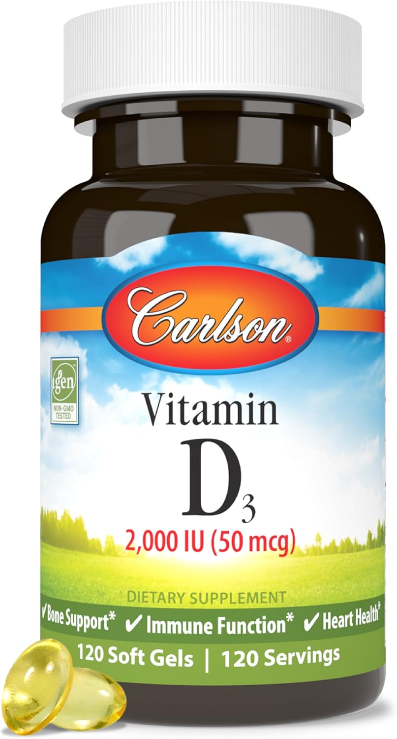 Carlson Vitamin D - 2,000 IU (120 Softgels)