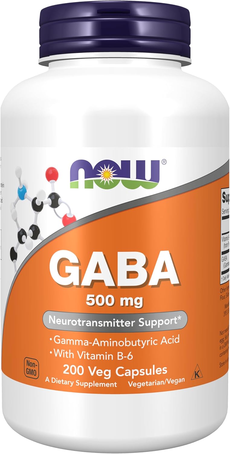 NOW GABA 500 mg,200 Veg Capsules