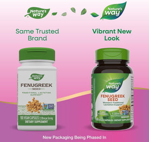 Nature's Way Fenugreek Seed, 1220 mg, 100 Vegan Capsules
