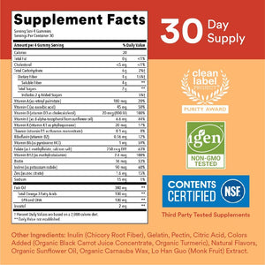 SmartyPants Kids Formula and Fiber Multivitamin Gummies, 120 Gummies