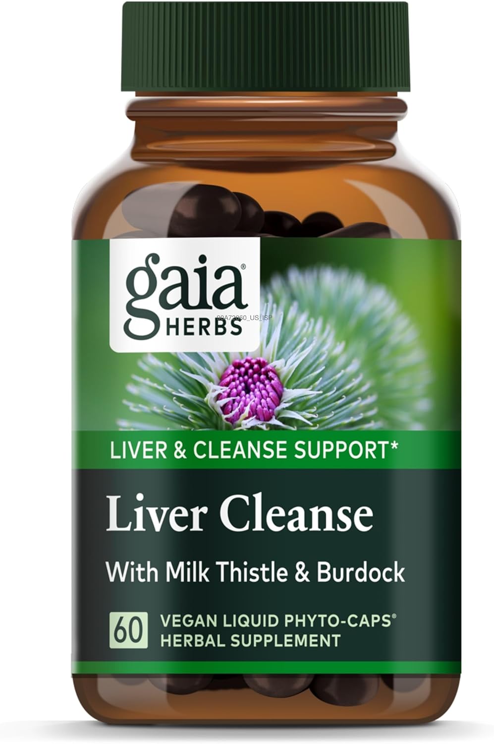 Gaia Herbs Liver Cleanse - Liver Health Support Herbal Supplement with Milk Thistle, Burdock, Turmeric Curcumin, Dandelion, and More - 60 Vegan Liquid Phyto-Caps (30 Servings)