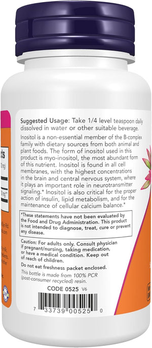 NOW Supplements, Inositol Powder, Neurotransmitter Signaling*, Cellular Health*, 2-Ounce