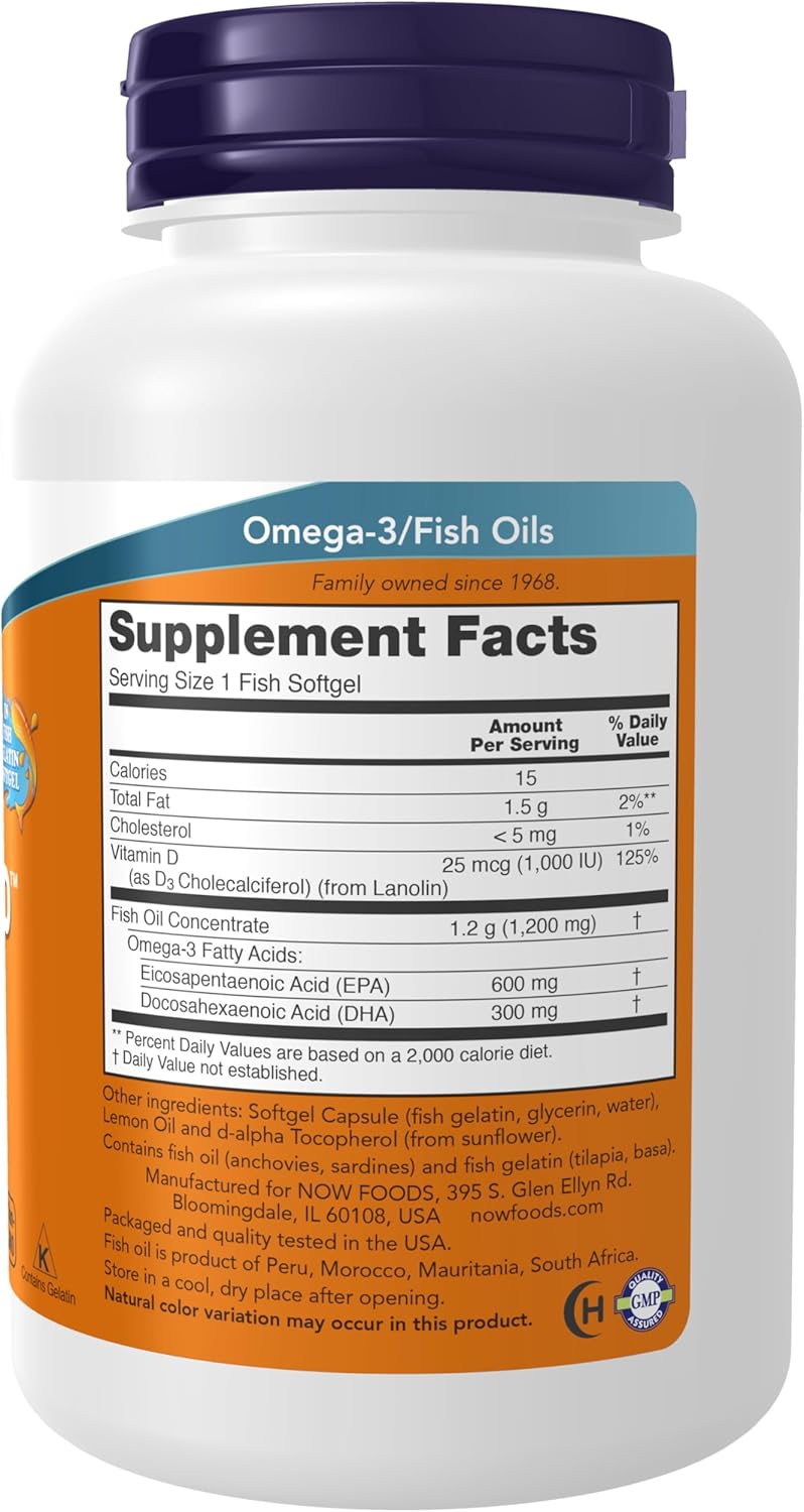 NOW ULTRA OMEGA 3-D SOFTGELS 90FSG