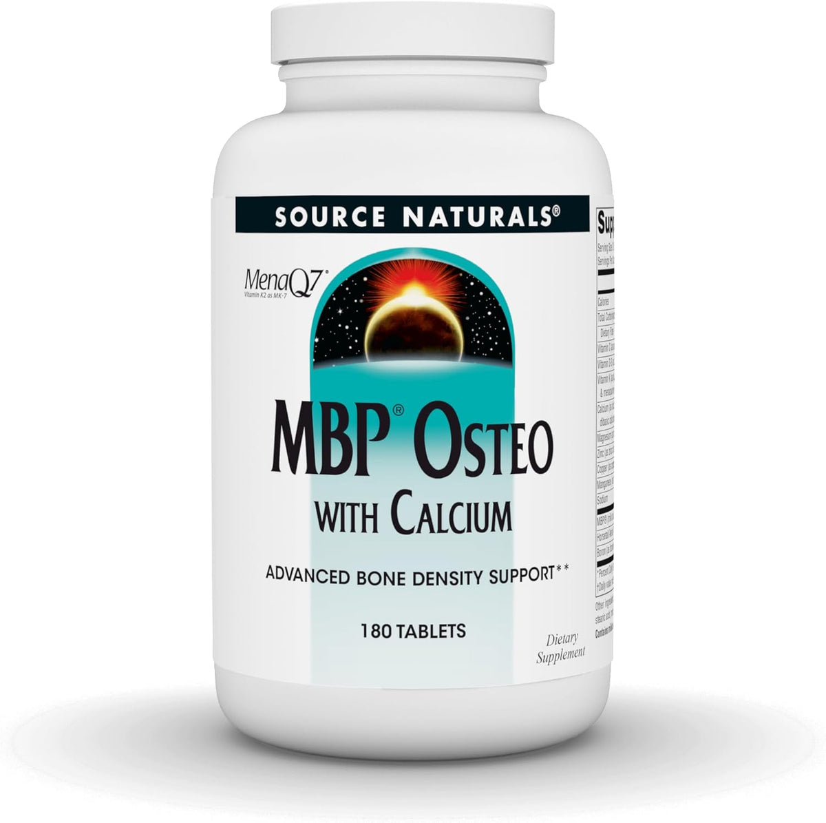 Source Naturals MBP Osteo with Calcium, Advanced Bone Density Support*, 180 Tablets