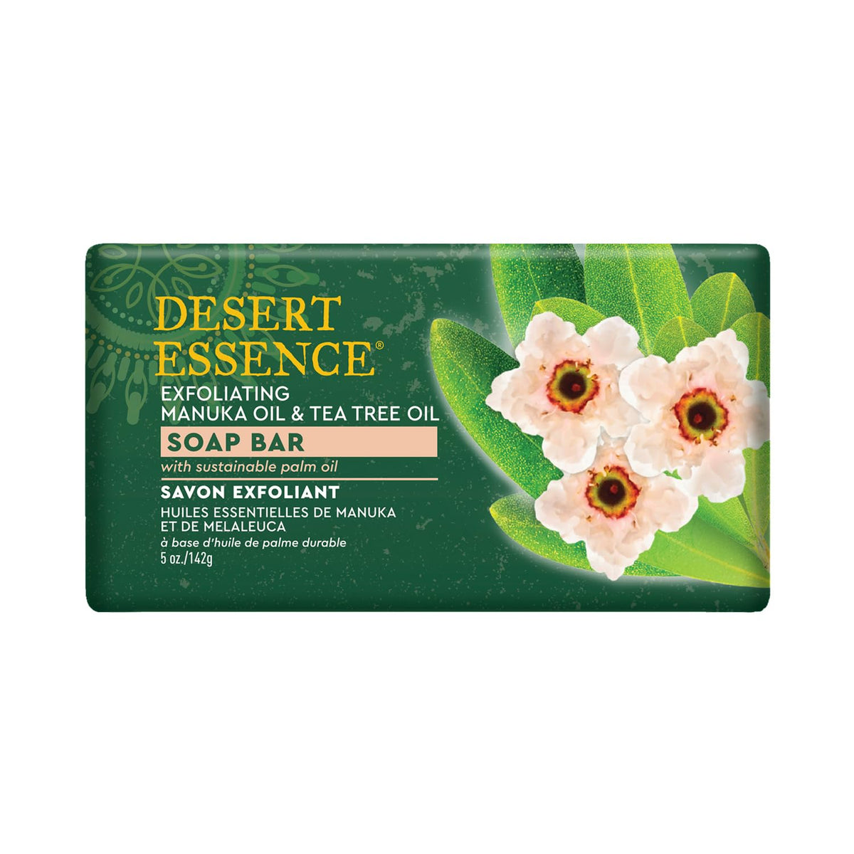 Desert Essence MANUKA TEA TREE OIL SOAP BAR 5oz