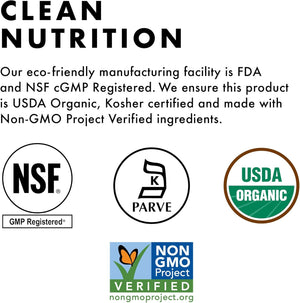 BlueBonnet Nutrition Organic Plant Protein Powder, 24g Plant Based Protein, Zero Sugar, 8g Prebiotic Fiber, USDA Organic, Non-GMO, Kosher, Gluten-Free, Soy-Free, Vegan, Chocolate Flavor, 19 Servings