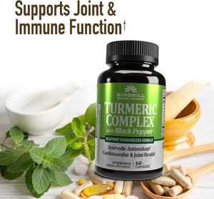 Windmill Turmeric Complex 1500 Mg With Black Pepper Capsules, 60.0 Count