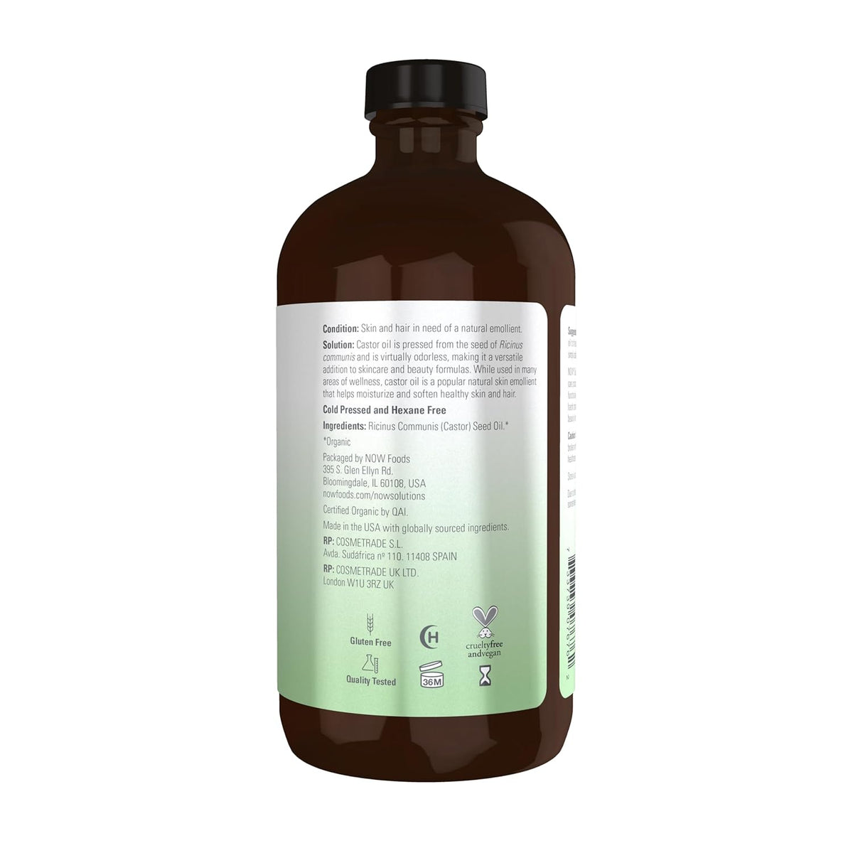 Castor Oil Organic, 16oz