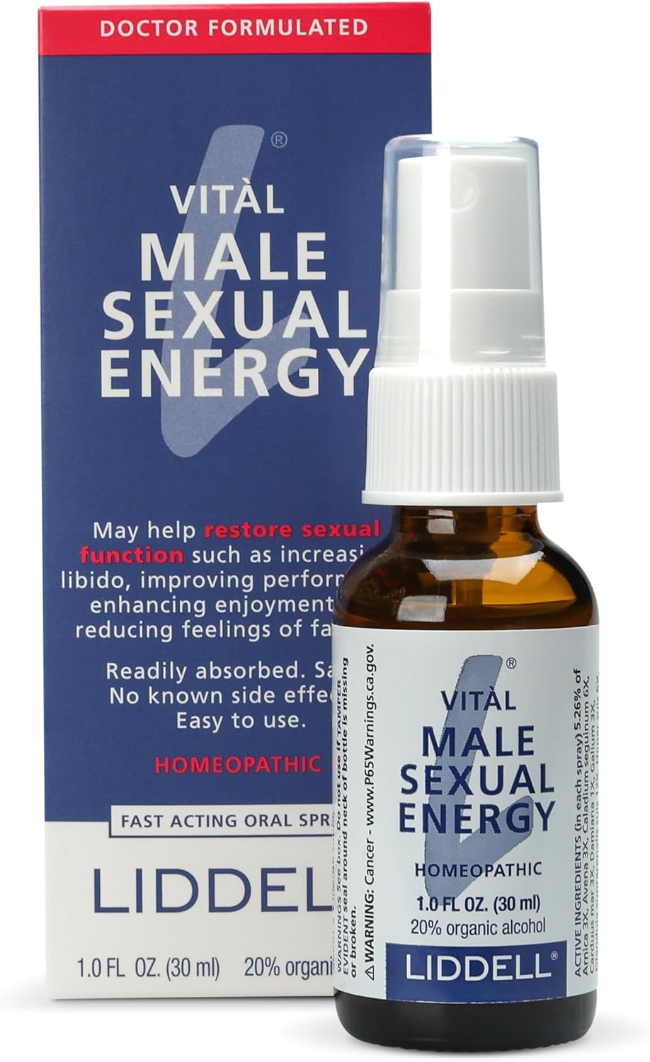 Liddell Homeopathic Vital Male Sexual Energy - 1fl oz