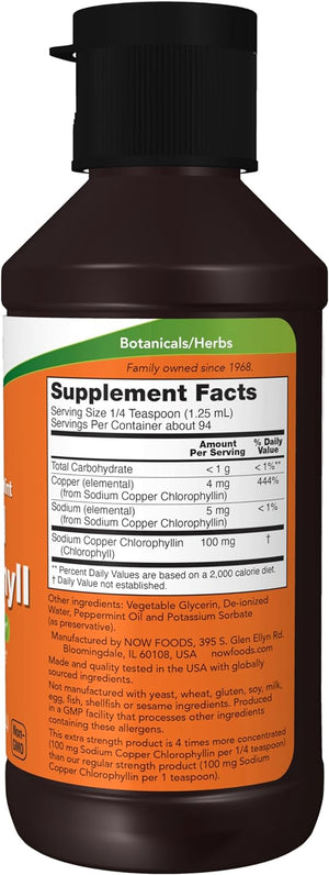 Chlorophyll Liquid, Extra Strength Mint 4 oz