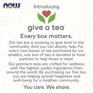 NOW Give a Tea, Organic Turmeric Ginger, Caffeine Free, 24 Tea Bags, 1.7 oz (48 g)