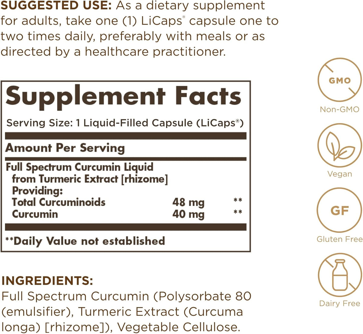 Solgar Full Spectrum Curcumin, 30 Liquid Extract Softgels
