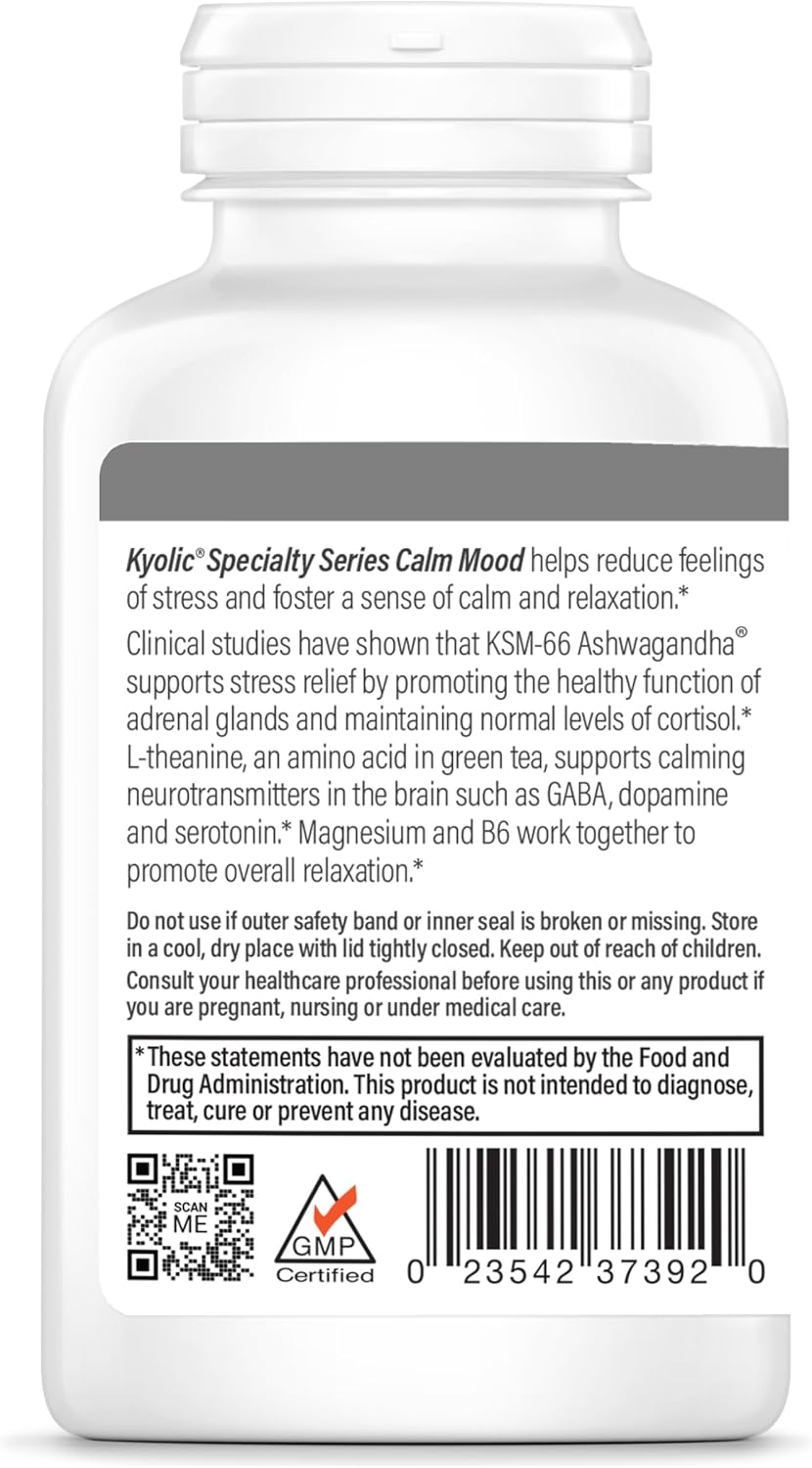 Kyolic Specialty Series Calm Mood, 120 veg caps