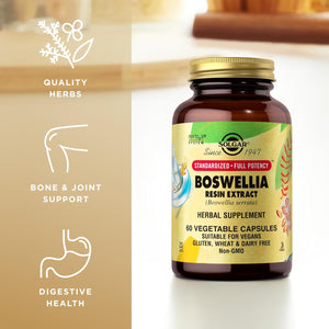 Solgar Boswellia Resin Extract, 60 Vegetable Capsules