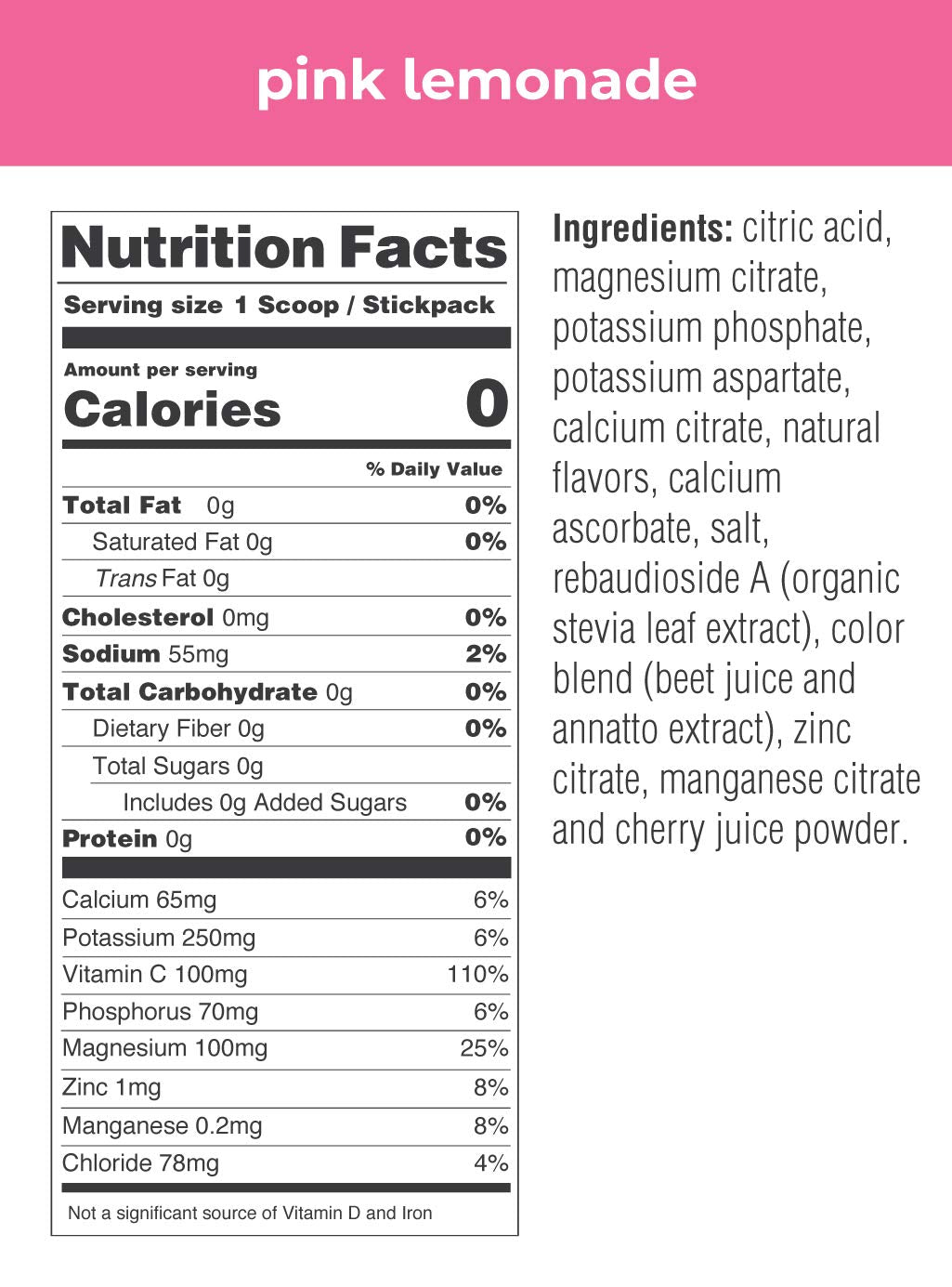 Ultima Replenisher Electrolyte Hydration Drink Mix, Pink Lemonade - Sugar Free, 0 Calories, 0 Carbs - Gluten-Free, Keto, Non-GMO, Vegan
