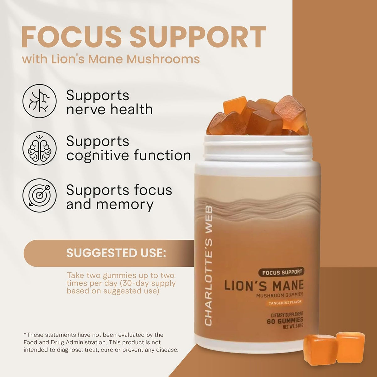 LION&#39;S MANE GUMMIES 60 COUNT