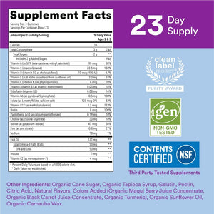 SmartyPants Toddler Multi & Omega 3 Fish Oil Gummy Vitamins with D3, C & B12 - 70 ct