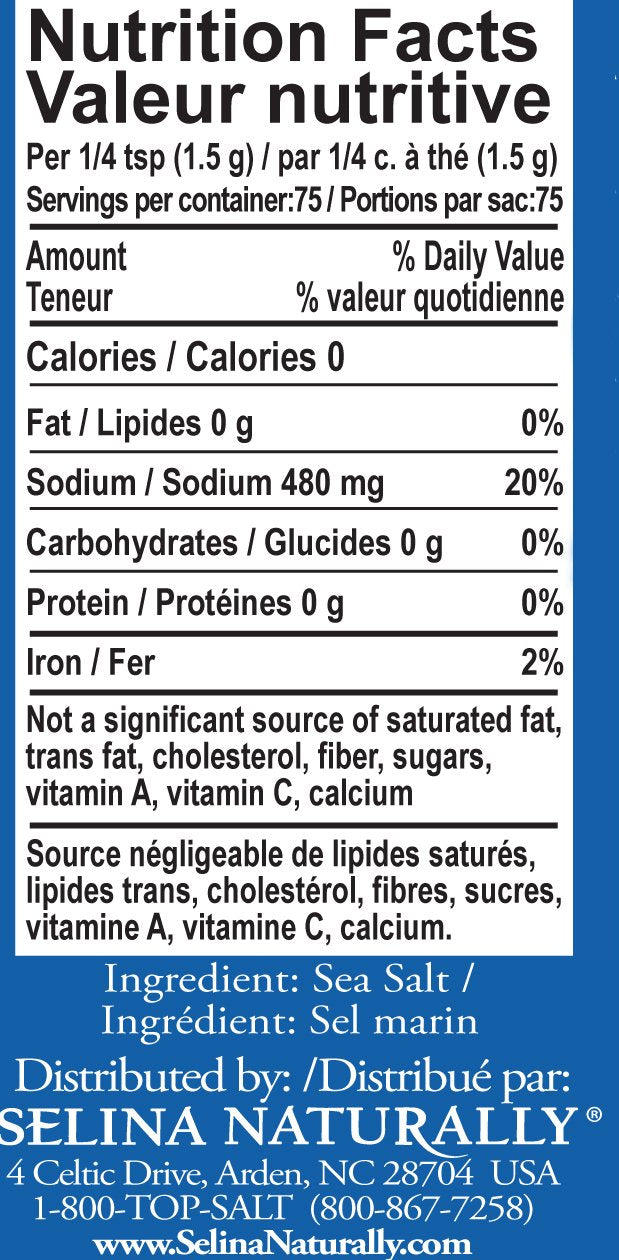 Celtic Sea Salt, Light Grey Grinder, 3 oz White