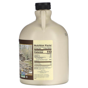 NOW Foods, Certified Organic Maple Syrup, Grade A Dark Color, Certified Non-GMO, Pure, Robust Taste, 64-Ounce
