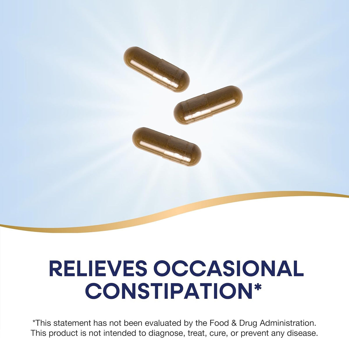 Nature&#39;s Way Senna Leaves, Relieves Occasional Constipation*, 1,350 mg per 3-Capsule Serving, Non-GMO Project Verified, 100 Capsules