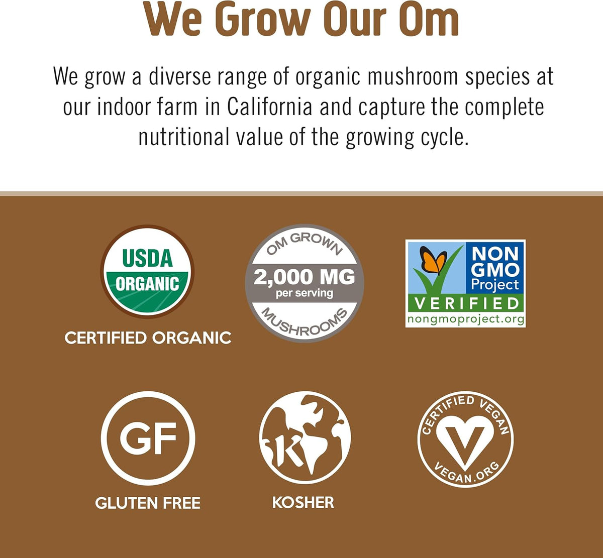 OM MUSHROOM SUPERFOOD Coffee Latte Blend Mushroom Powder, 8.47 Ounce Canister, 30 Servings, Lion&#39;s Mane, Cordyceps, Reishi, Chaga, Energy &amp; Mental Clarity Support Supplement