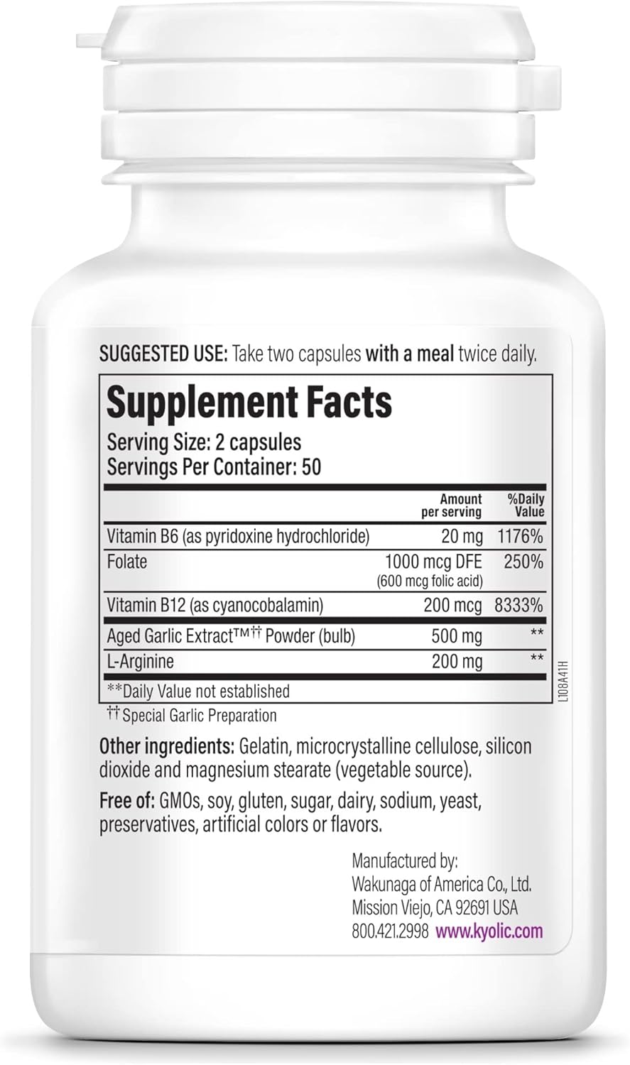 Kyolic Aged Garlic Extract™ Total Heart Health Formula 108, 100 Capsules